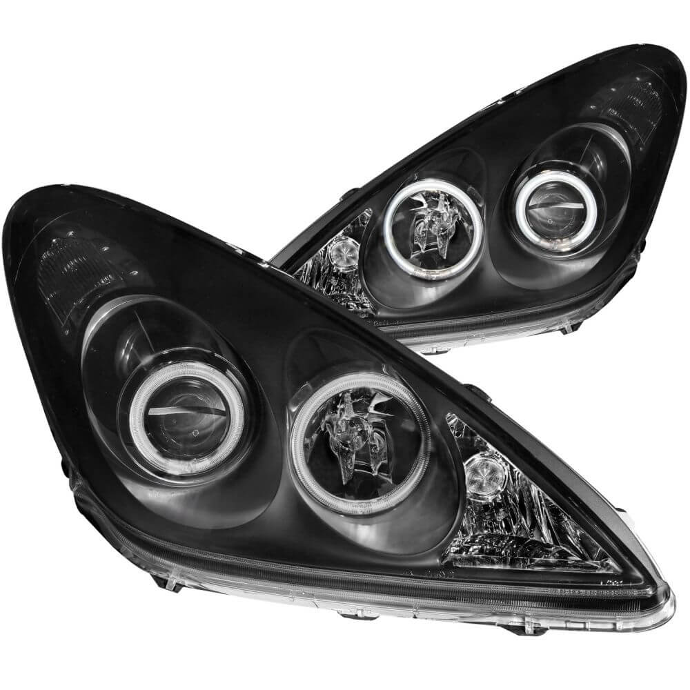 Anzo 121232 Headlights - Black Clear Projector With Halos