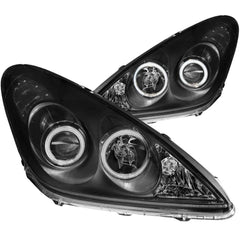 Anzo 121232 Headlights - Black Clear Projector With Halos