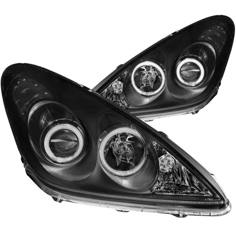Anzo 121232 Headlights - Black Clear Projector With Halos