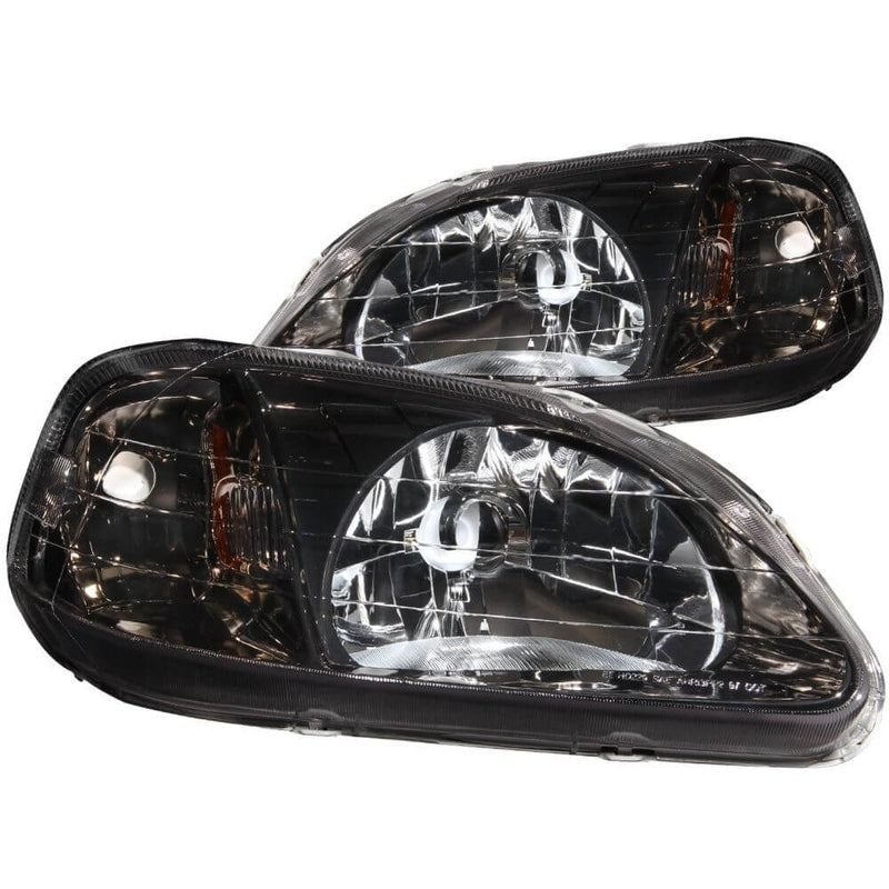 Anzo 121234 Headlights - Gun-Metal Crystal Clear