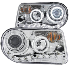 Anzo 121250 Headlights - G2 Projector Halo - Chrome Clear w/Amber (CCFL)