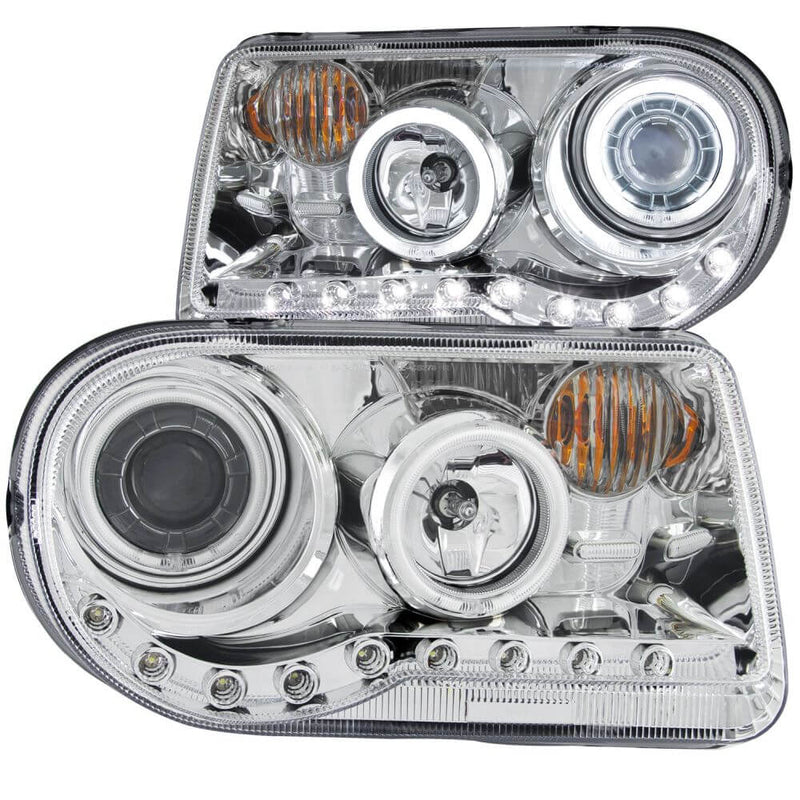 Anzo 121250 Headlights - G2 Projector Halo - Chrome Clear w/Amber (CCFL)