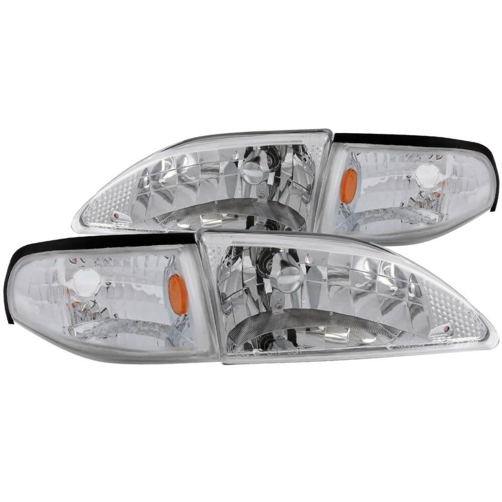 Anzo 121262 Headlights - Crystal Clear w/Amber Reflectors