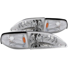 Anzo 121262 Headlights - Crystal Clear w/Amber Reflectors