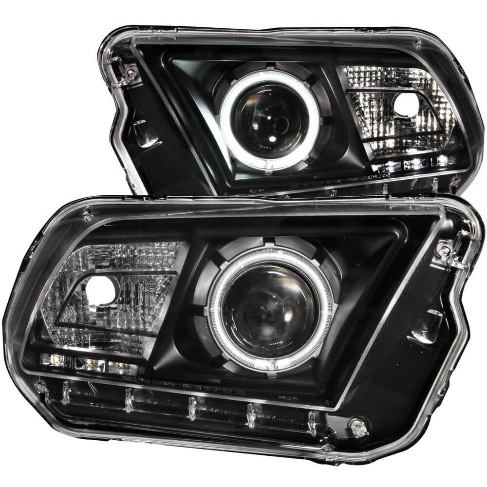 Anzo 121323 Headlights - Projector Halo - Black Clear (CCFL