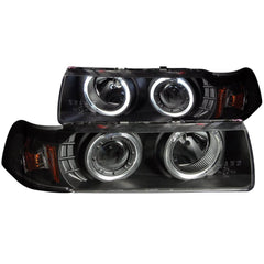 Anzo 121325 Headlights - 1 pc Projector G2 Halo - Black Clear w/Amber