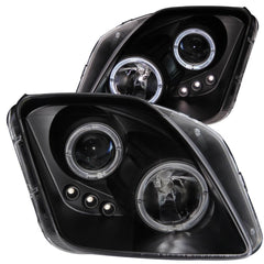 Anzo 121341 Headlights - Projector Halo w/LED No (CCFL) Bar - Black Clear