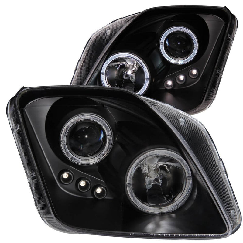 Anzo 121341 Headlights - Projector Halo w/LED No (CCFL) Bar - Black Clear