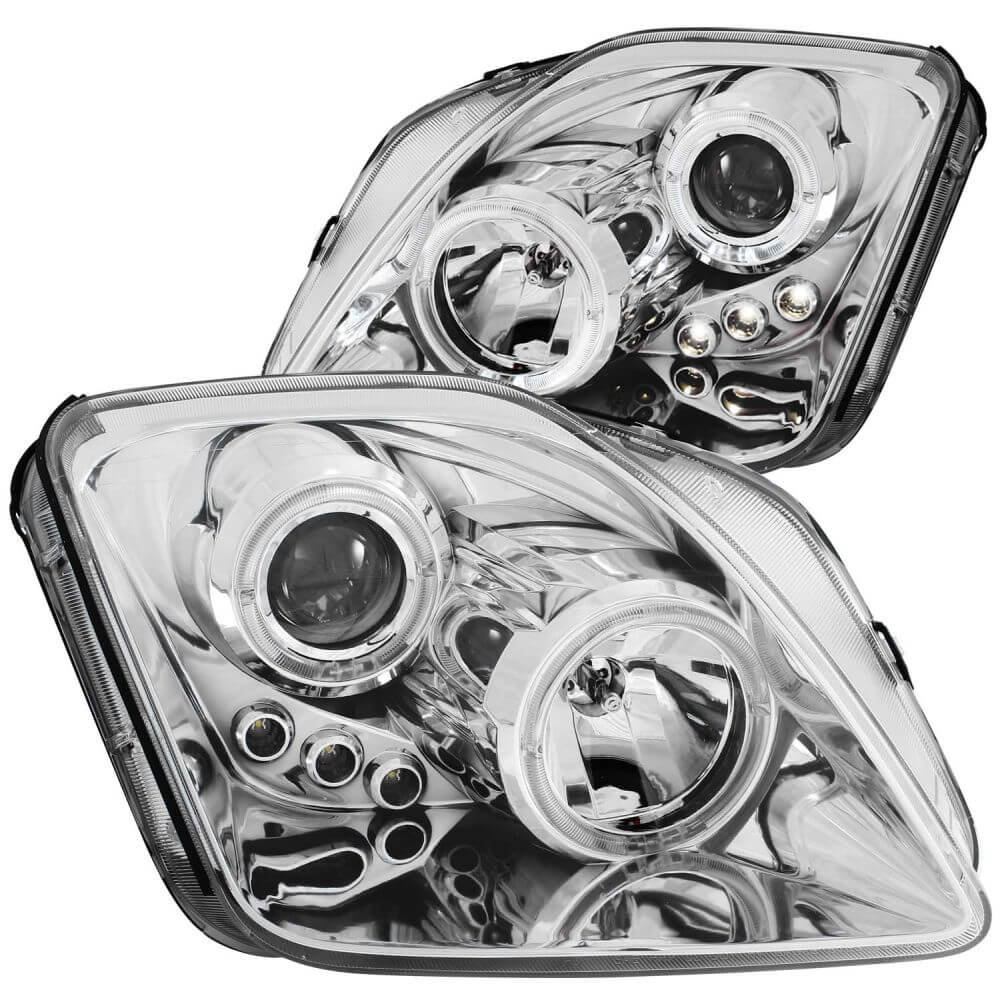 Anzo 121342 Headlights - Projector Halo w/LED No (CCFL) Bar - Chrome Clear