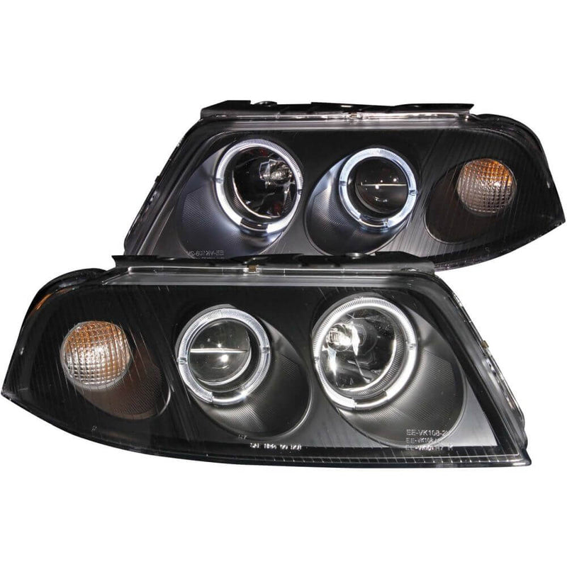 Anzo 121357 Headlights - Projector Halo - Black Clear