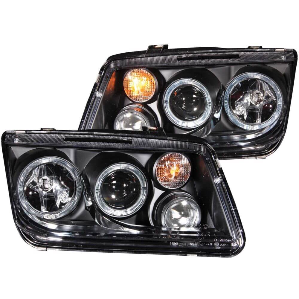 Anzo 121369 Headlights - Projector Halo - Black Clear w/CCFL