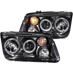 Anzo 121369 Headlights - Projector Halo - Black Clear w/CCFL