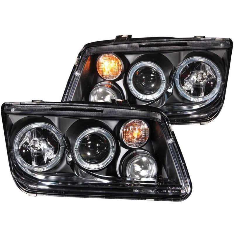 Anzo 121369 Headlights - Projector Halo - Black Clear w/CCFL
