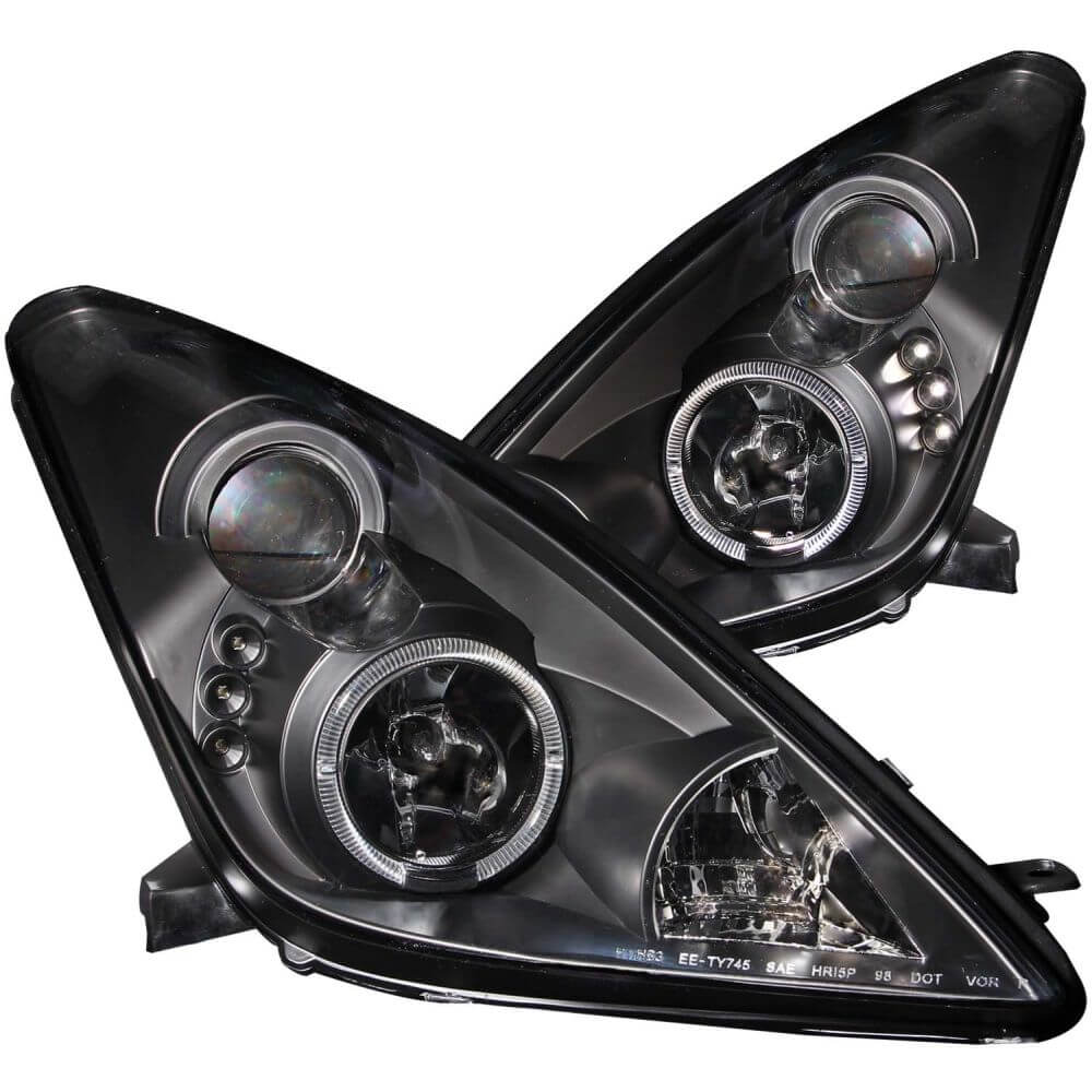 Anzo 121387 Headlights - Projector Halo - Black