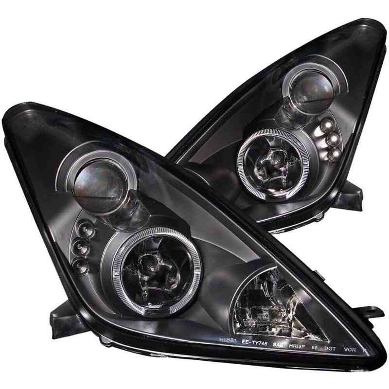 Anzo 121387 Headlights - Projector Halo - Black