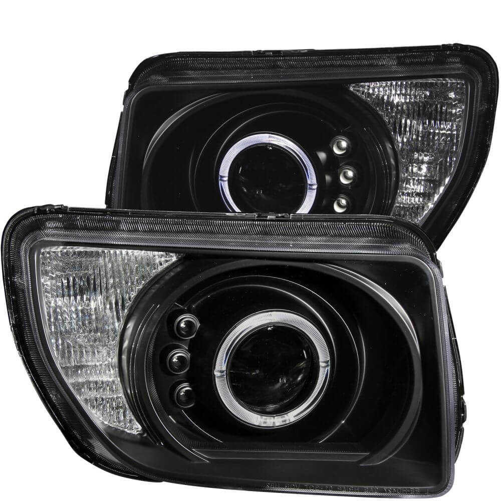 Anzo 121432 Headlights - Projector Halo - Black Clear
