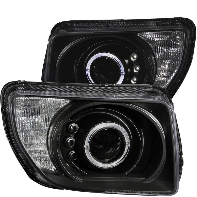 Anzo 121432 Headlights - Projector Halo - Black Clear