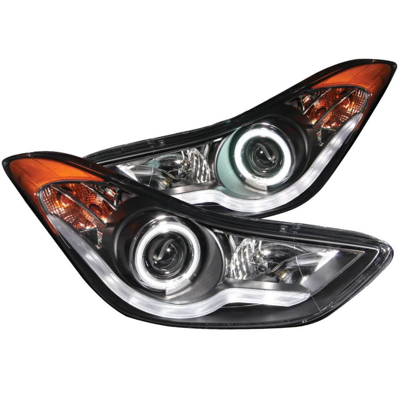 Anzo 121456 Headlights - Projector Halo - Black Clear (CCFL)