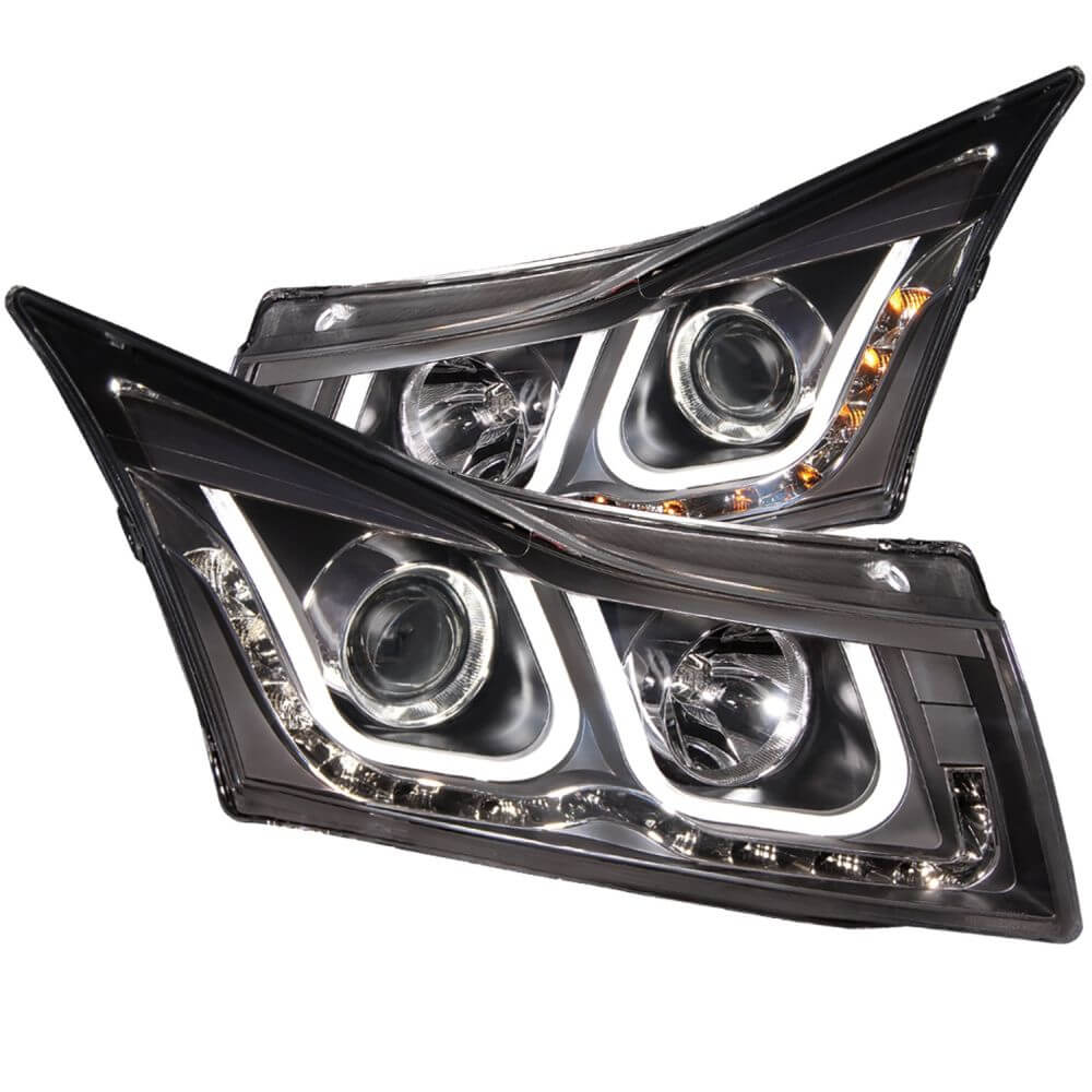 Anzo 121462 Headlights - Projector w/U-Bar - Chrome Clear