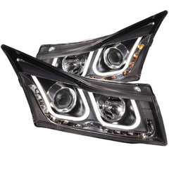 Anzo 121462 Headlights - Projector w/U-Bar - Chrome Clear