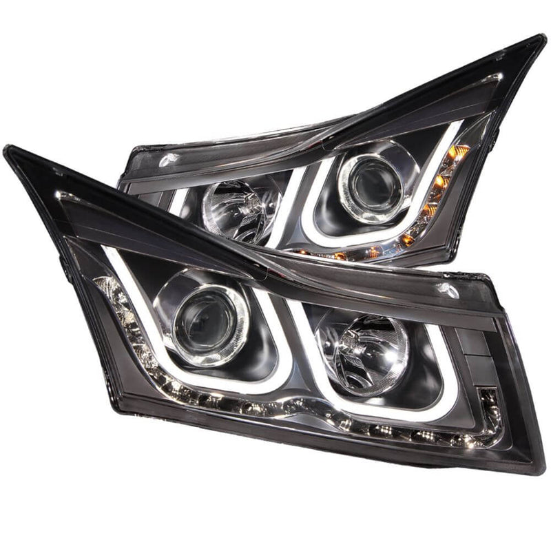 Anzo 121462 Headlights - Projector w/U-Bar - Chrome Clear