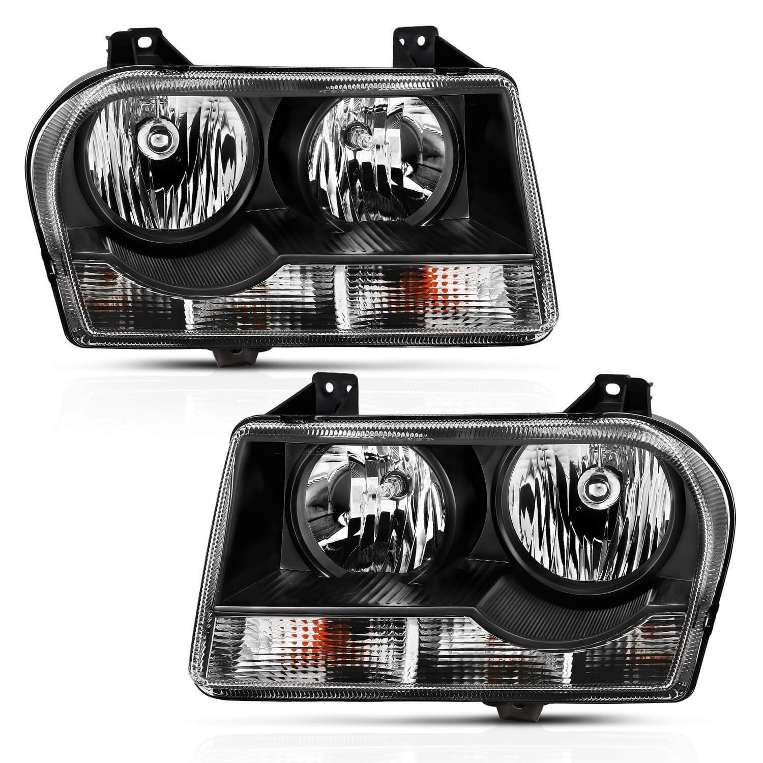 Anzo 121544 Crystal Headlights With Clear Lens