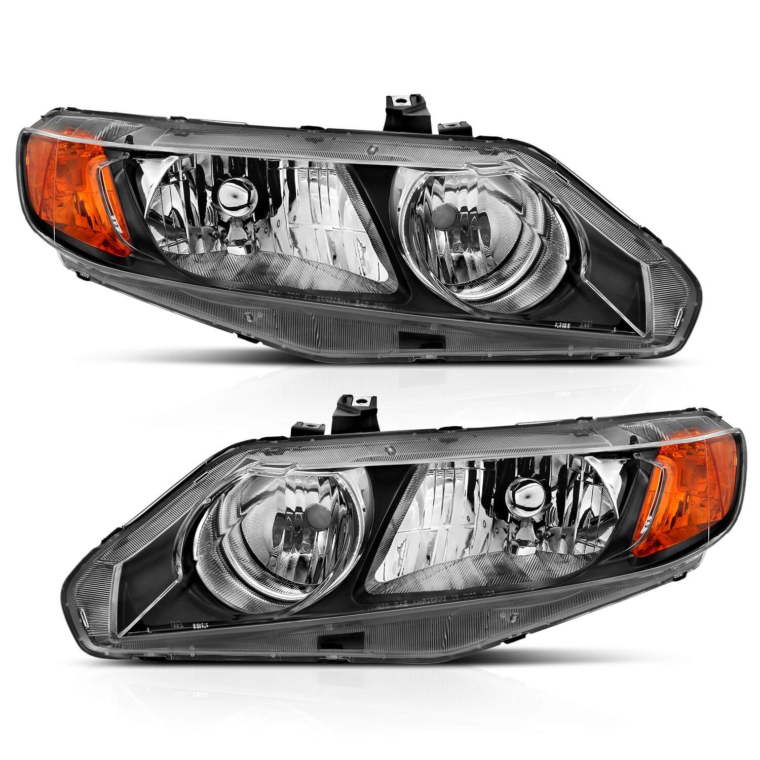 Anzo 121547 Crystal Headlights With Clear Lens