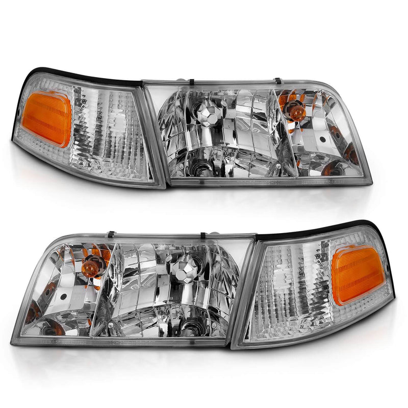Anzo 121556 Crystal Headlights With Clear Lens