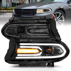 Anzo 121559 Projector Headlights Plank Style With Clear Lens