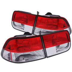 Anzo 221222 Tail Lights - Red/Clear