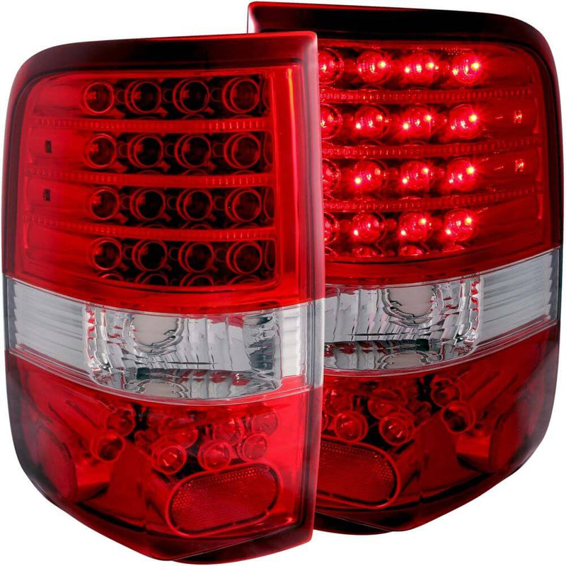 Anzo 311022 LED Tail Lights - LED - Red/Clear