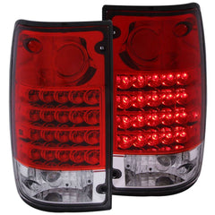 Anzo 311043 LED Tail Lights - LED - Red/Clear