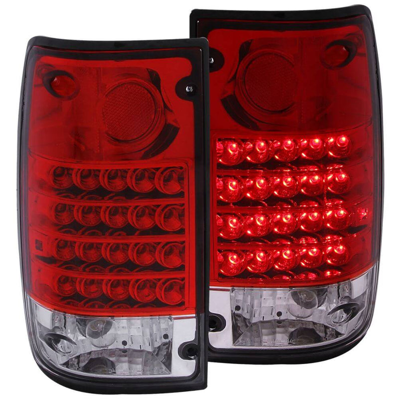 Anzo 311043 LED Tail Lights - LED - Red/Clear