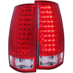 Anzo 311140 LED Tail Lights - G4 LED - Red/Clear Escalade Look
