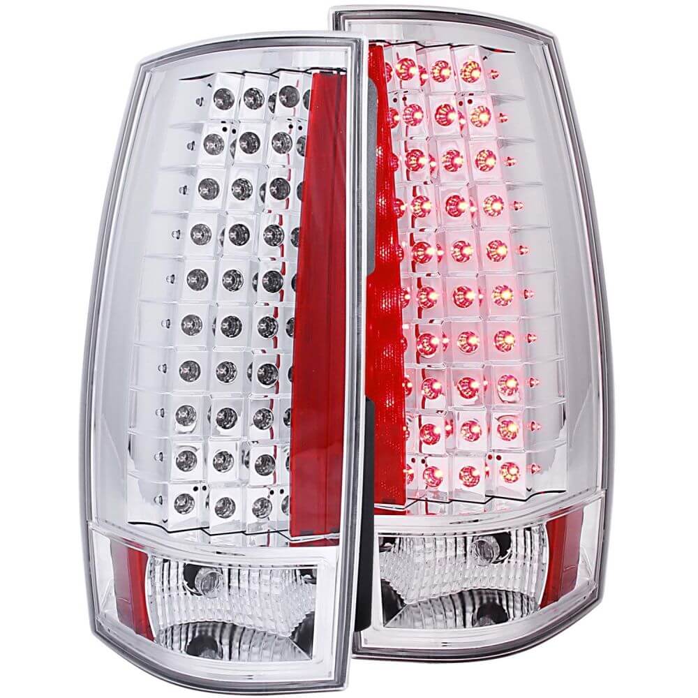 Anzo 311141 LED Tail Lights - G4 LED - Chrome Escalade Look