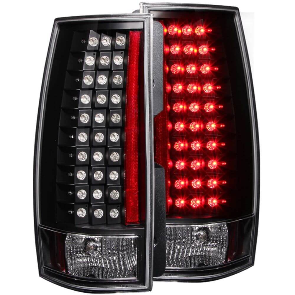 Anzo 311142 LED Tail Lights - G4 LED - Black Escalade Look