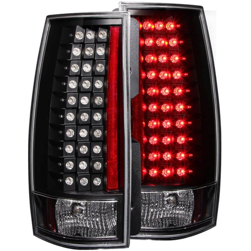 Anzo 311142 LED Tail Lights - G4 LED - Black Escalade Look