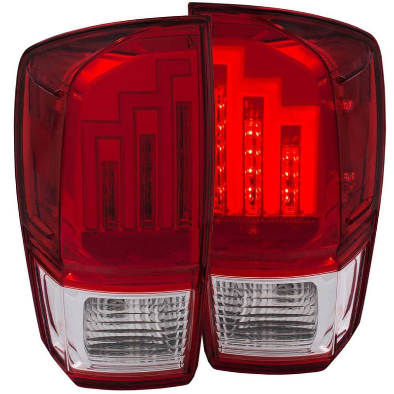 Anzo 311284 Red/Clear LED Chrome Taillights
