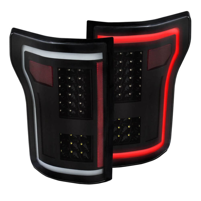Anzo 311285 Clear LED Black Taillights