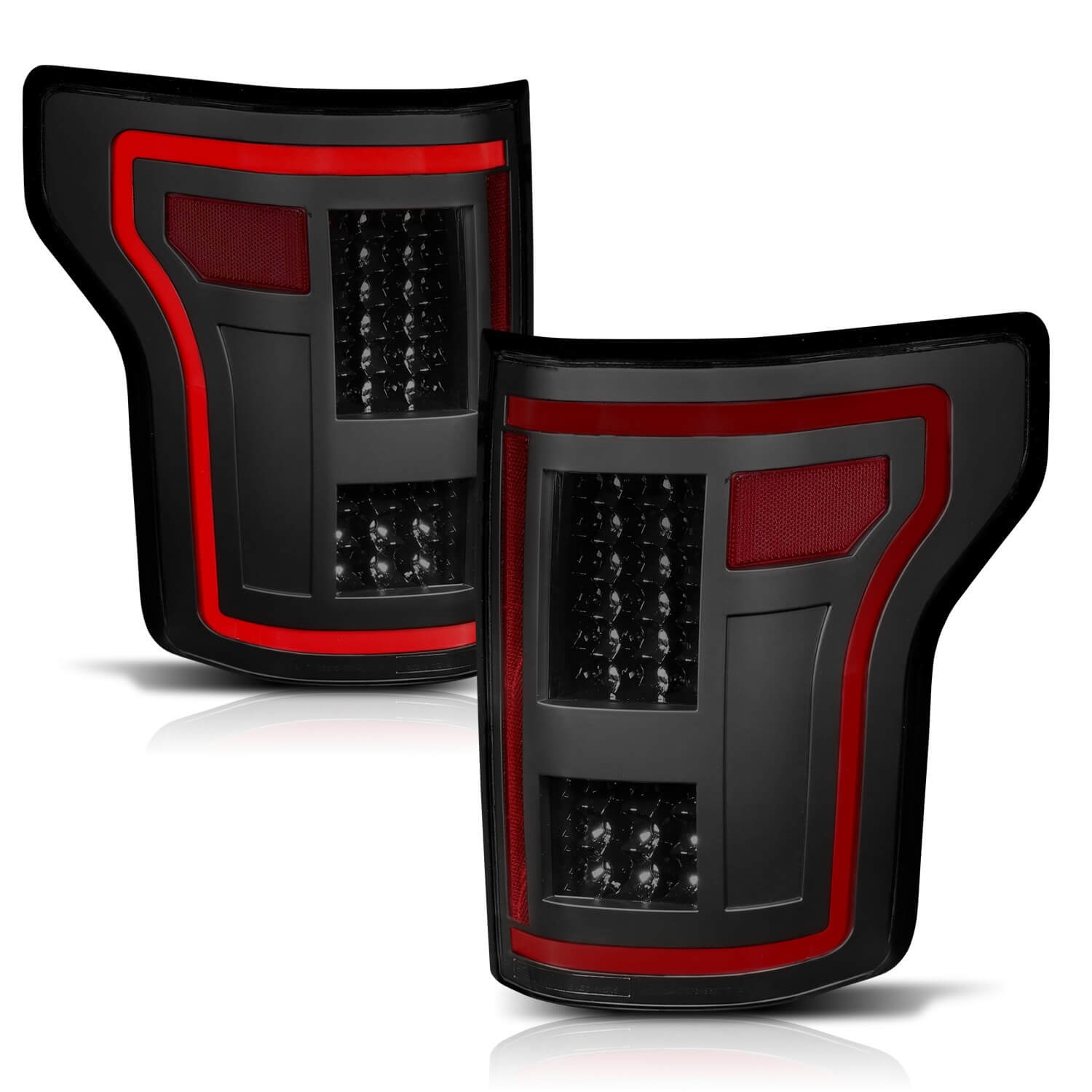 Anzo 311294 LED Tail Lights With Smoke Sequential Lens