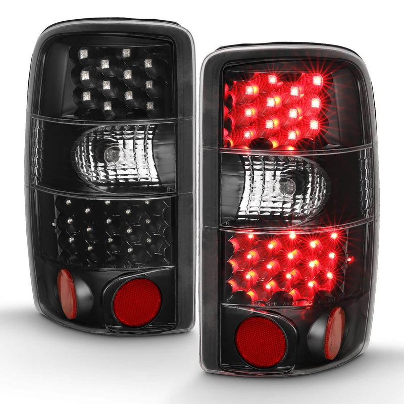 Anzo 311298 LED Tail Lights With Black/Clear Lens