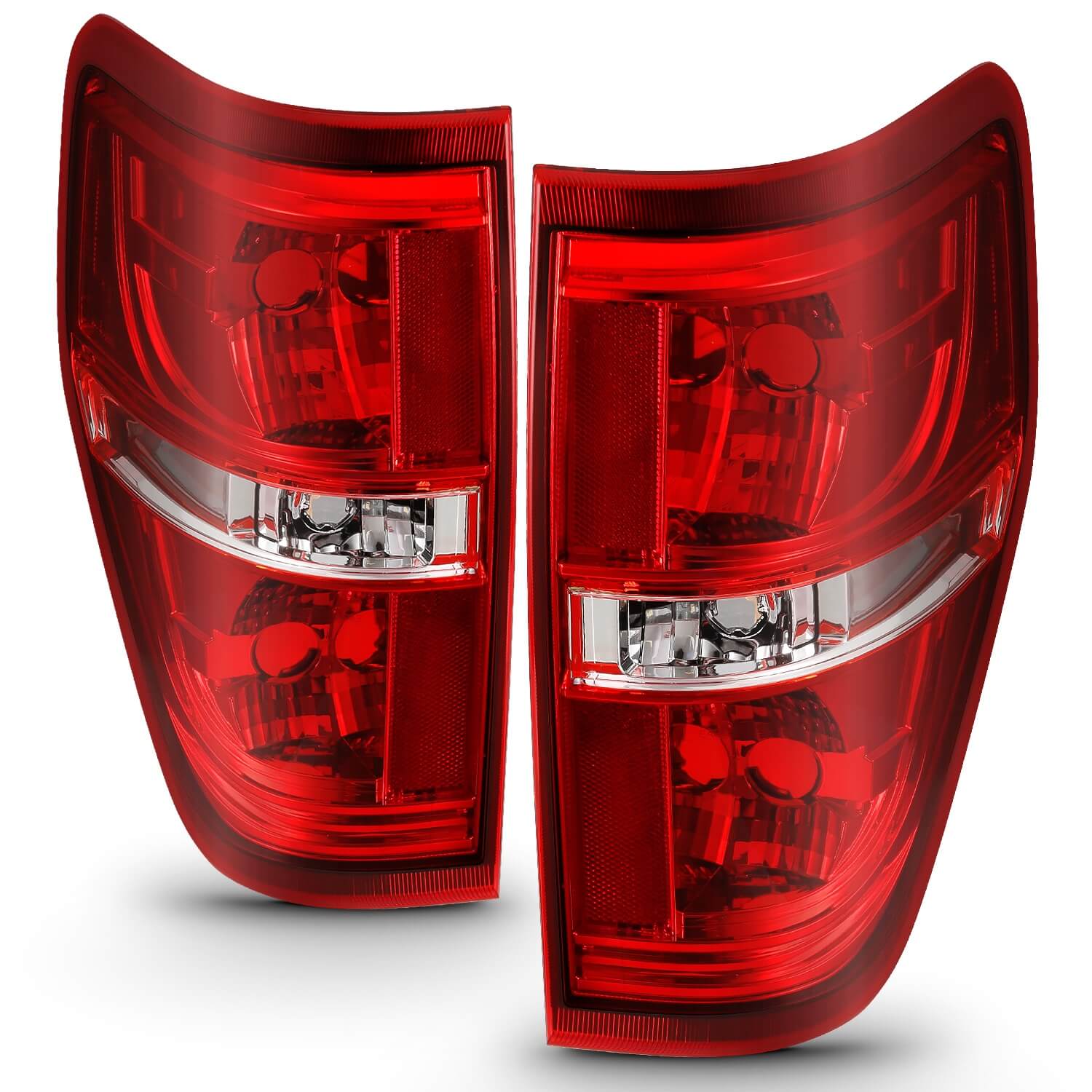 Anzo 311299 Euro Tail Lights With Red/Clear Lens