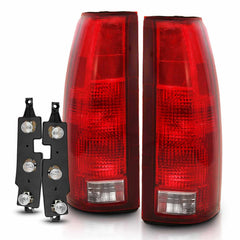 Anzo 311300 Euro Tail Lights With Red/Clear Lens