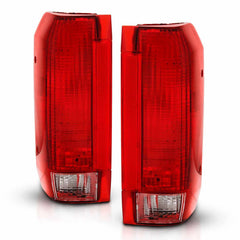 Anzo 311306 Euro Tail Lights With Red/Clear Lens