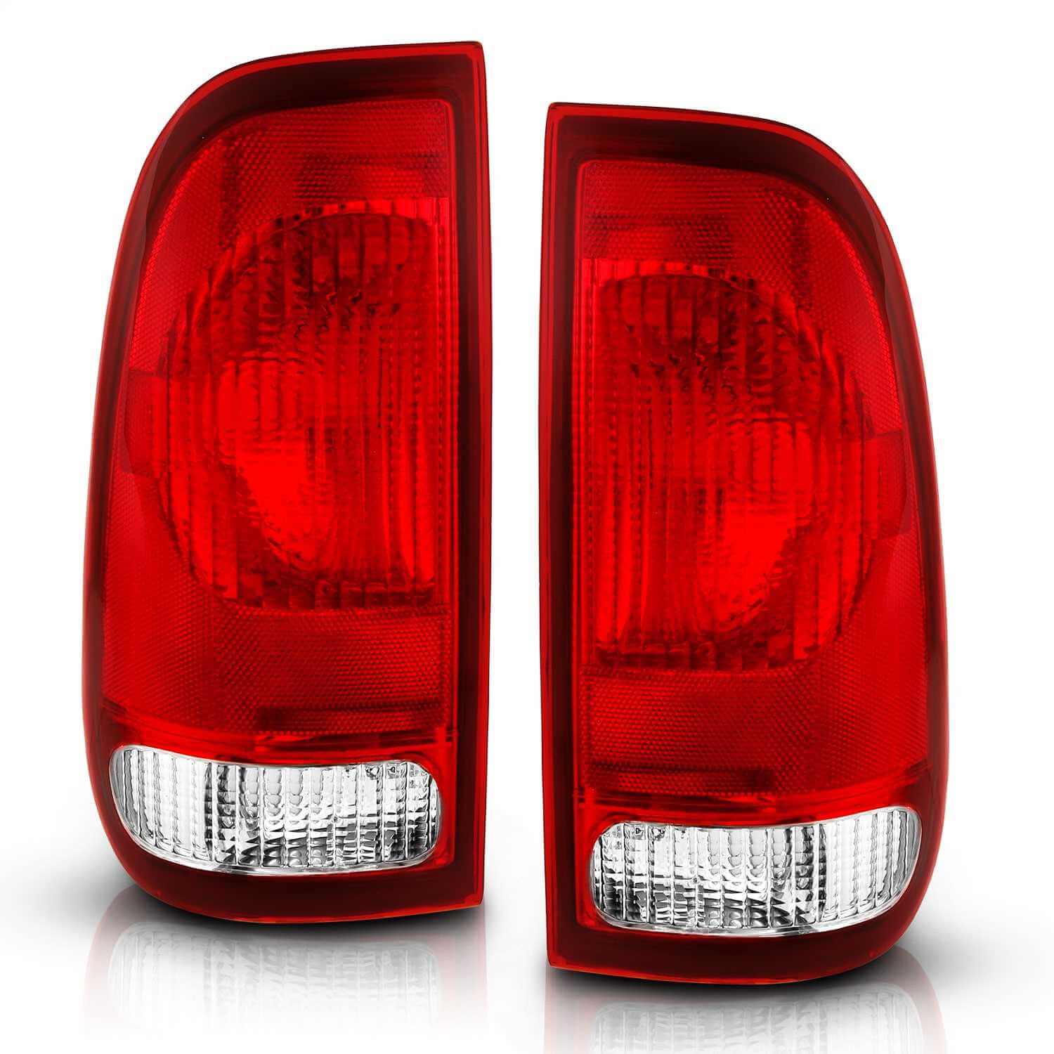 Anzo 311307 Euro Tail Lights With Red/Clear Lens