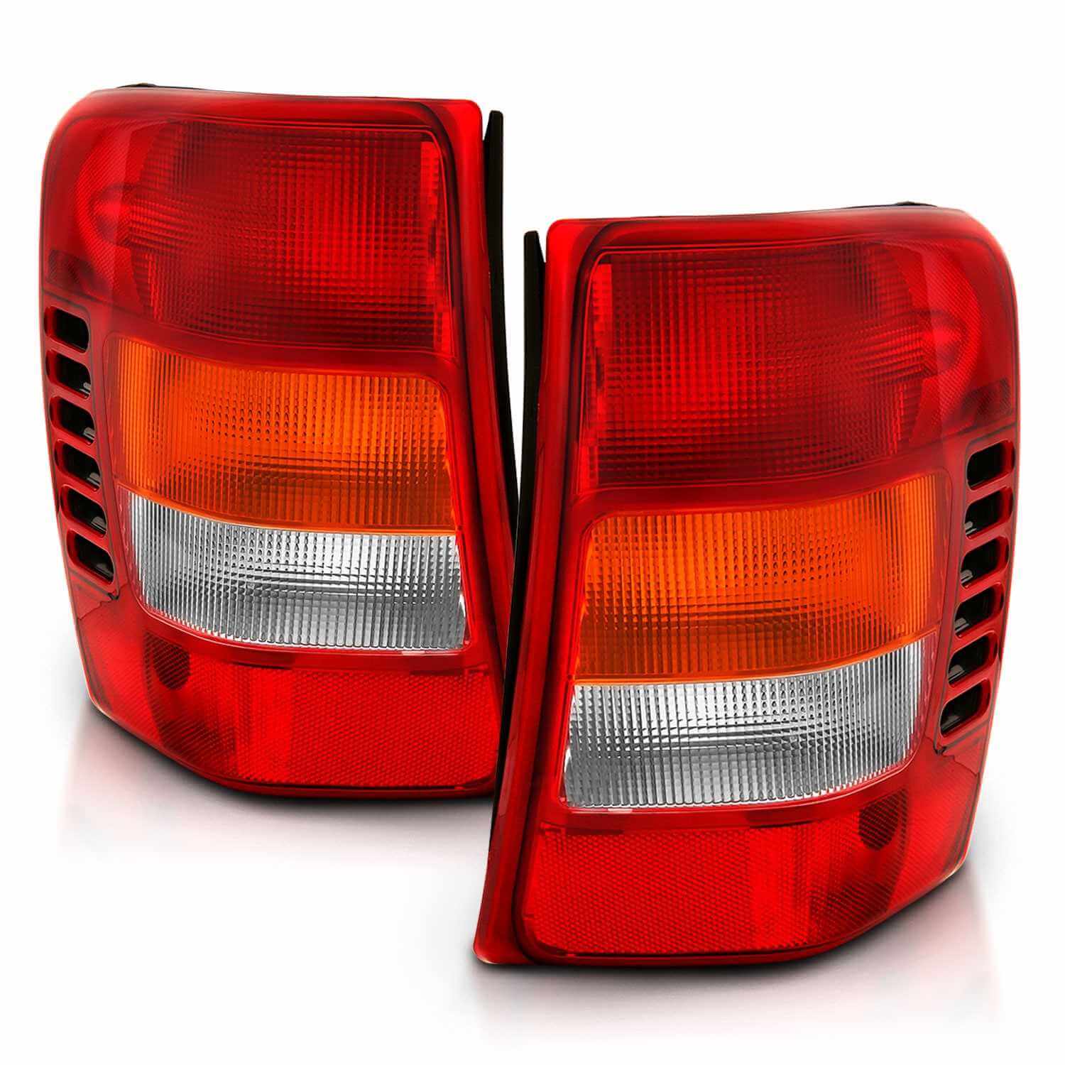 Anzo 311308 Euro Tail Lights With Red/Clear Lens