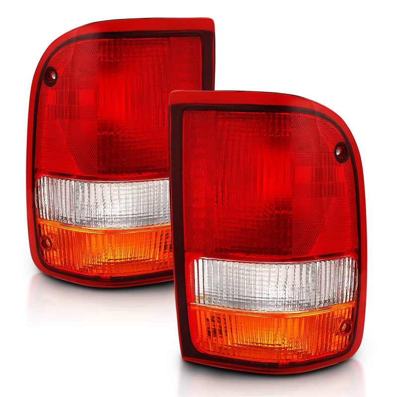 Anzo 311310 Euro Tail Lights With Red/Clear Lens