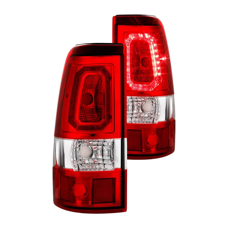 Anzo 311329 Plank Style LED Tail Lights With Red/Clear Lens