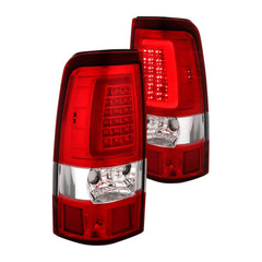 Anzo 311332 Plank Style LED Tail Lights With Red/Clear Lens