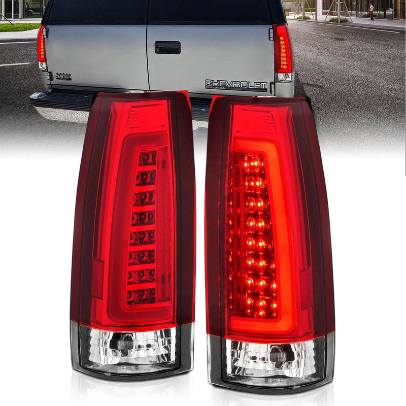 Anzo 311346 LED Tail Lights With Red/Clear Lens